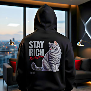 Sudadera Amante de Gatos Dinero Divertido Motivación Mental