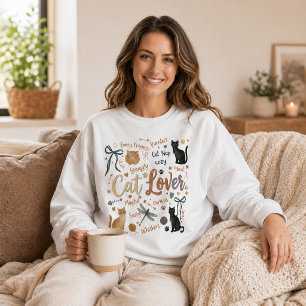 Sudadera Amante de gatos lindos Gatos Kawaii acogedores Sie