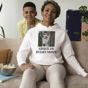 Sudadera Amante de gatos personalizado blanco texto negro m