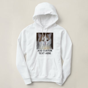 Sudadera Amante de gatos personalizado Foto de mascota con 