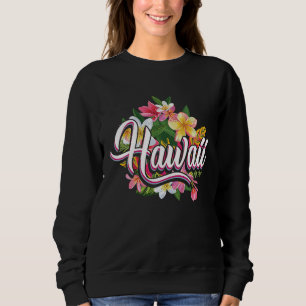 Sudadera Amante de Hawái con flores de Hawái hawaiano