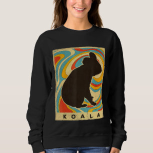 Sudadera Amante de Koala Vintage Animal Estilo Retro