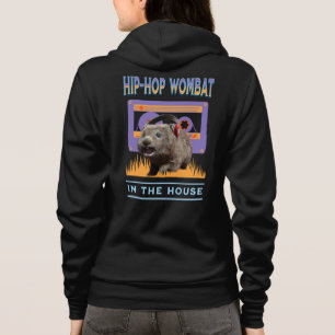 Sudadera Amante de la música hip-hop wombat divertido con a