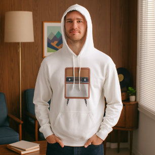 Sudadera Amante de la Música Retro Radio Vintage de Mediano