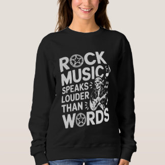 Sudadera Amante de la música rock Músico Banda de rock and