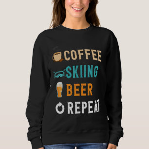 Sudadera Amante de las bebidas divertido café, esquí, cerve