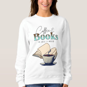 Sudadera Amante de libros antiguos y café