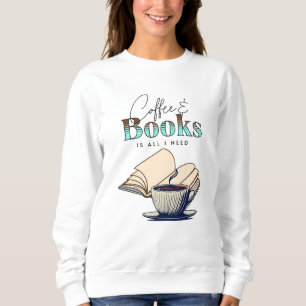 Sudadera Amante de libros antiguos y café