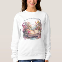 Sudadera Amante de Libros Florales, Club de Lectura Persona