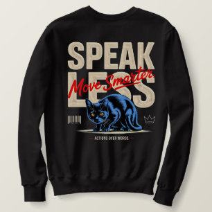 Sudadera Amante de los Gatos Negrita Cita Inteligente