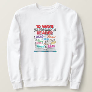 Sudadera Amante de los libros 10 maneras de convertirse en 