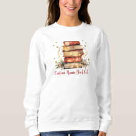 Sudadera Amante de los libros festivos, Club de libros pers