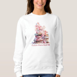 Sudadera Amante de los libros floral, club de libros person