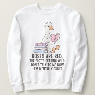 Sudadera Amante de los Libros Ganso Leyendo