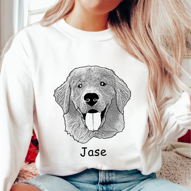 Sudadera Amante de mascotas personalizado de perro con recu (Subido por el creador)
