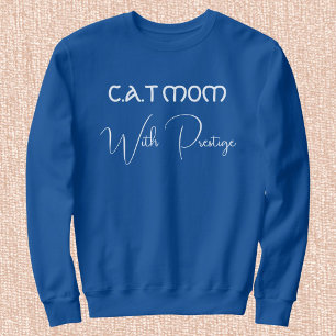Sudadera Amante de Mascotas Personalizado Script Blanco Gat