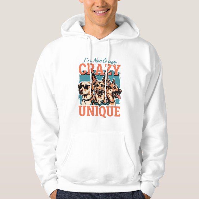 Sudadera Amante de Perro Único Loco (Anverso)