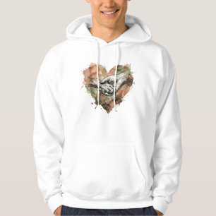 Sudadera Amante de Perros Corazón Acuarela Unión Humano Ani