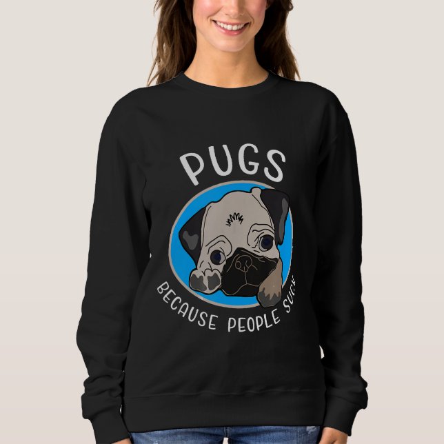Sudadera Amante de Pug (Anverso)
