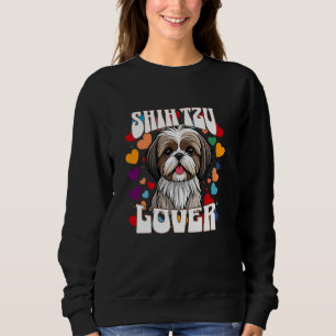 Sudadera Amante de Shih Tzu Lindo perro de dibujos animados