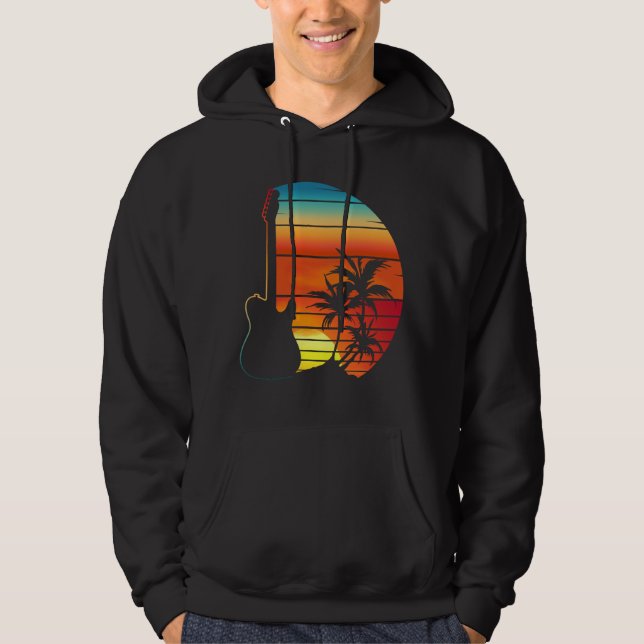 SUDADERA AMANTE DEL ATARDECER CON GUITARRA (Anverso)