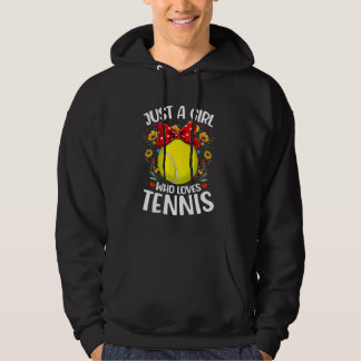Sudadera Amante del deporte del tenis Flor Solo una chica q