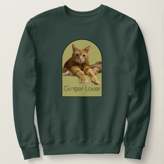 Sudadera Amante del Jengibre (Anverso del diseño)