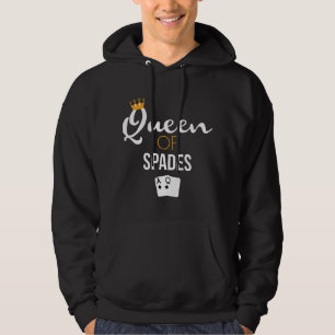Sudadera Amante del Juego de Cartas de la Reina de Espadas 