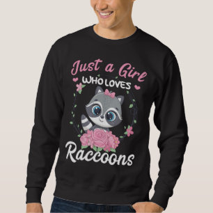 Sudadera Amante del mapache que ama a Raccoons Wildlife Ani