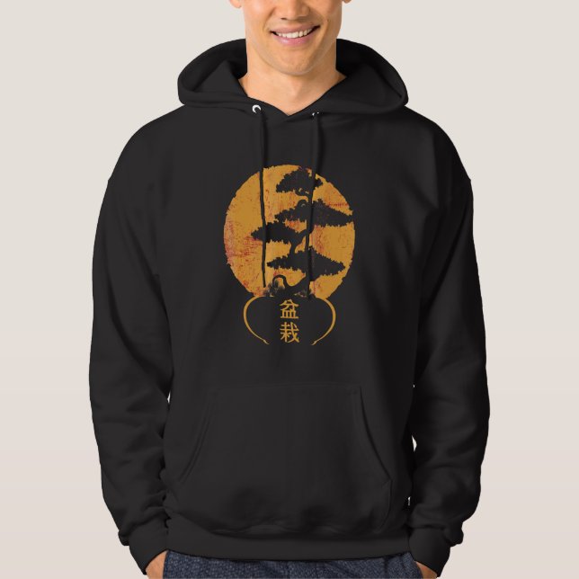 Sudadera amante del yoga en árbol bonsai japón (Anverso)