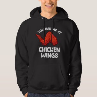 Sudadera Amante Divertido de Alas de Pollo Me Enamoré con A