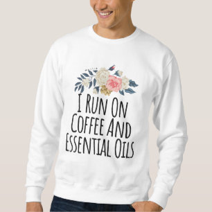 Sudadera Amante esencial del café con aceite con dichos par