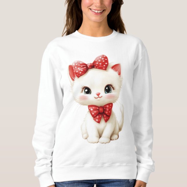Sudadera Amante gato amable y amable (Anverso)