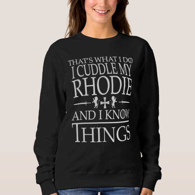 Sudadera Amante inteligente del perro Ridgeback de Rodesia (Anverso)