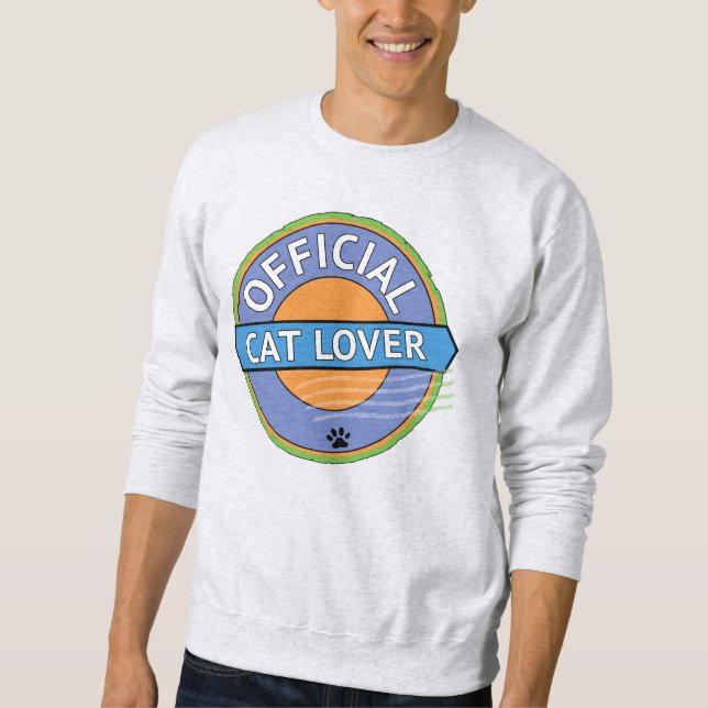 Sudadera Amante Oficial de Gatos (Anverso)