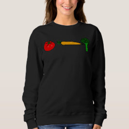 Sudadera Amante vegetal brócoli y zanahoria