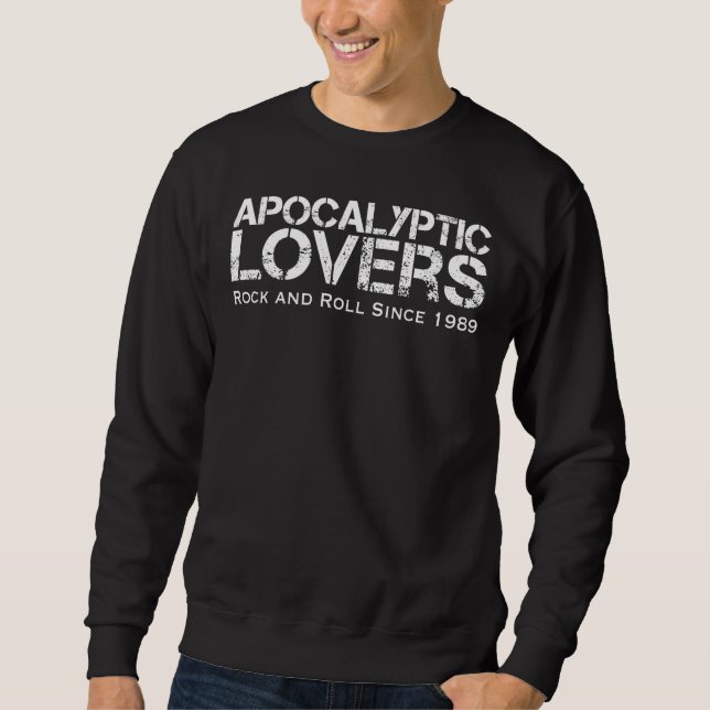 Sudadera Amantes apocalípticos (M) dbl lado sudor estándar. (Anverso)
