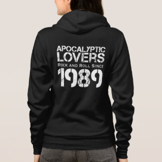 Sudadera Amantes apocalípticos (W) Desde 1989 cremallera.