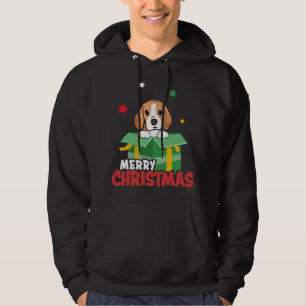 Sudadera Amantes de Cute Beagle Santa Dog Feliz Navidad