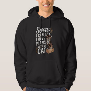 Sudadera Amantes de gatos divertidos Lo siento, no puedo, t