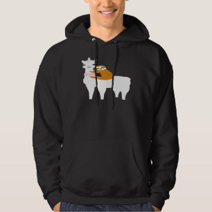 Sudadera Amantes de la Alpaca de Llama Montando Perezoso Id