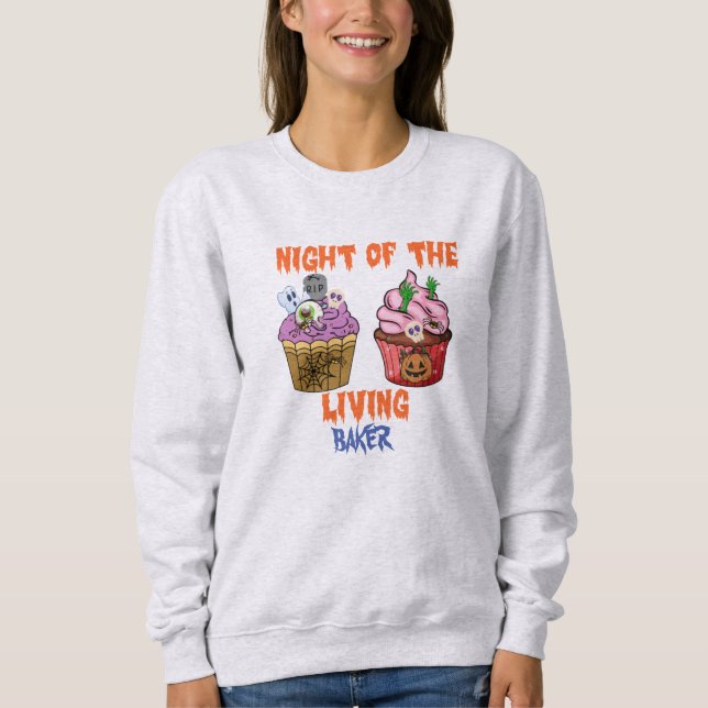Sudadera Amantes de la tarta de la noche del flete en Hallo (Anverso)