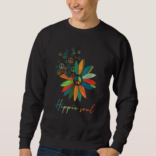 Sudadera Amantes de las flores de Daisy Hippie Soul (Anverso)