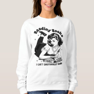 Sudadera Amantes de los libros divertidos de arte de palabr