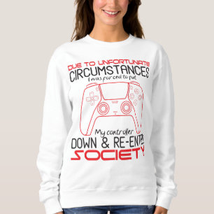 Sudadera Amantes de los Videojuegos Dejen Mi Controlador Ab