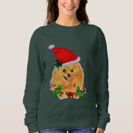 Sudadera Amantes de Pomerania Navidad