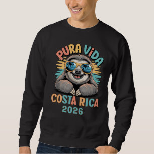 Sudadera Amantes de Pura Vida Perezosos Costa Rica Relajado