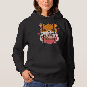 Sudadera Amantes de Ramen Hamster Cute Hamster Comen