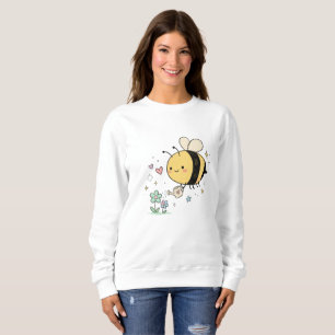Sudadera Amantes del arte floral de abejas caprichosas