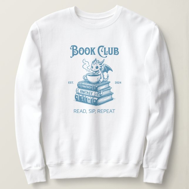 Sudadera Amantes del "Book Club Fantasy Dragon" (Anverso del diseño)